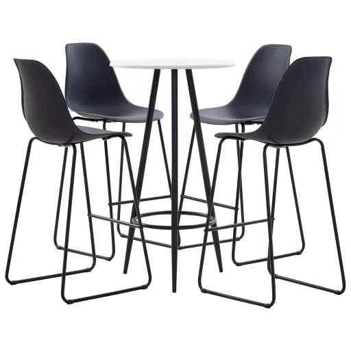 Conjunto de Bar Plástico Preto (5 pcs)
