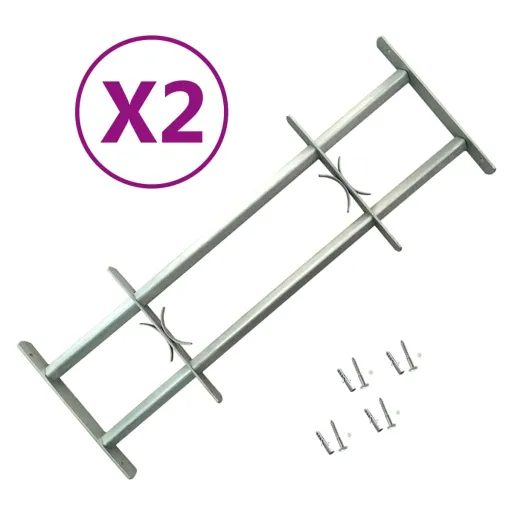 Grades de Segurança Ajustáveis para Janelas   1000-1500 mm (2 pcs)