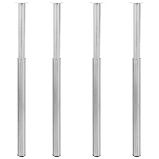 Pernas de Mesa Telescópicas   710-1100 mm Aço Inoxidável (4 pcs)