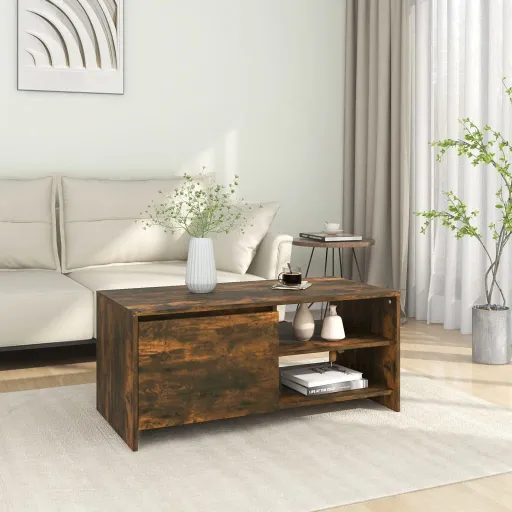 Mesa de Centro 102x50x45 cm Derivados Madeira Carvalho Fumado