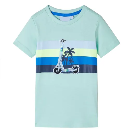 T-Shirt Infantil Menta-Claro 140