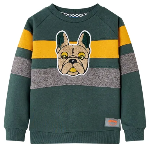 Sweatshirt para Criança Verde-Escuro 104