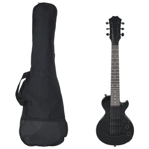Guitarra Elétrica para Crianças com Saco 3/4 30" Preto