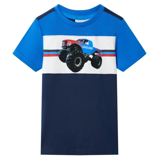 T-Shirt para Criança Azul e Azul-Marinho 104