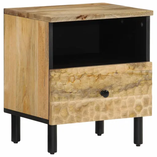 Mesa de Cabeceira 40x33x46 cm Madeira de Mangueira Maciça