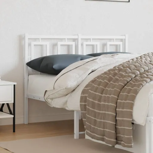 Cabeceira de Substituição 120 cm Metal Branco