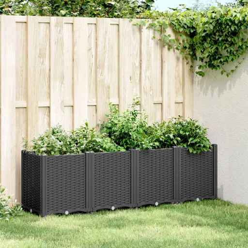 Vaso/Floreira 160x40x53 cm PP Preto