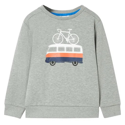 Sweatshirt para Criança Cor Caqui-Claro Mesclado 116