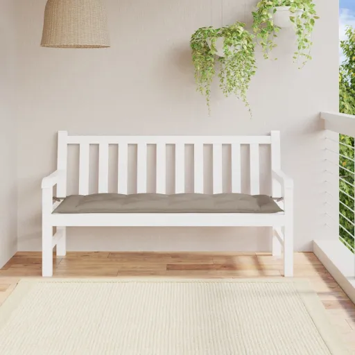 Almofadão p/ Banco de Jardim Tecido Oxford Cinza-Acastanhado