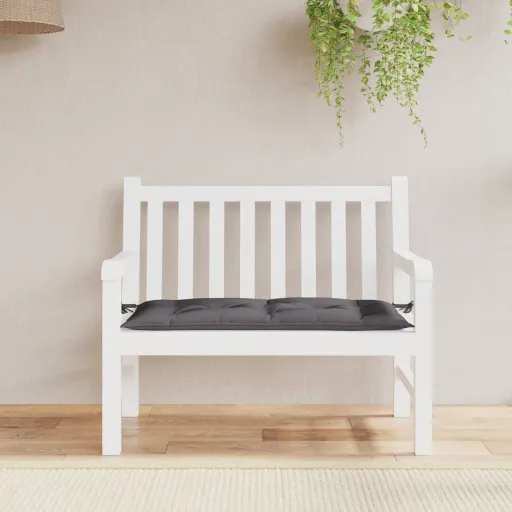 Almofadão p/ Banco de Jardim 110x50x7cm Tecido Oxford Antracite