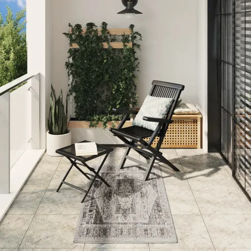 Tapete de Interior e Exterior Design Vintage ARBIZU 80x150 cm