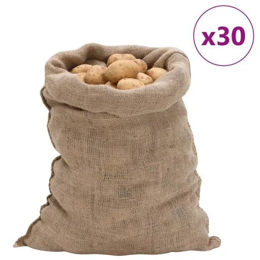 Sacos de Juta   60x105 cm 100% Juta 220 Gsm (30 pcs)