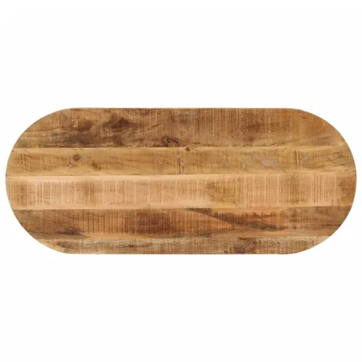 Tampo de Mesa Oval 80x40x3,8cm Madeira Mangueira Áspera Maciça