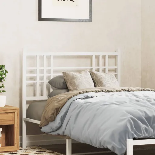 Cabeceira de Substituição 107 cm Metal Branco