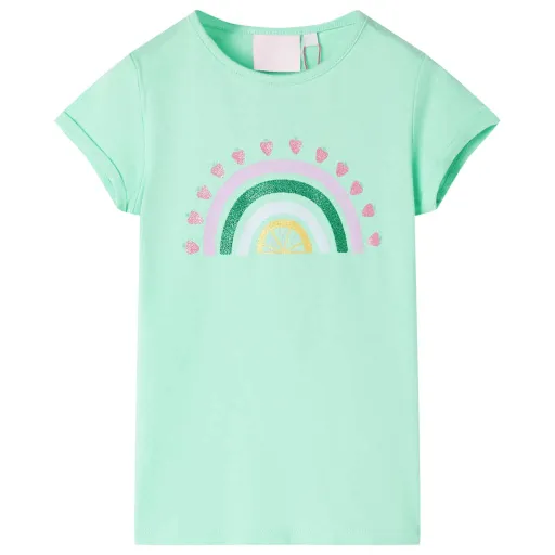 T-Shirt Infantil Verde Brilhante 92