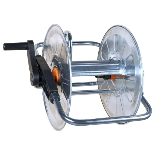 Enrolador de Parede p/ Mangueira de 50 m 1/2" ou 35 m 3/4" Aço