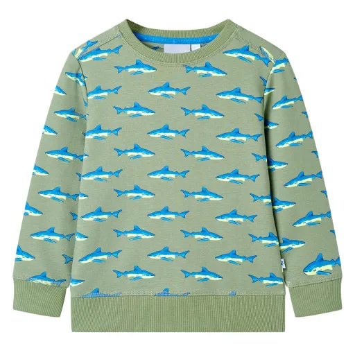 Sweatshirt para Criança Cor Caqui-Claro 128