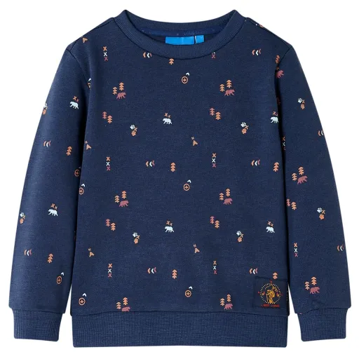 Sweatshirt para Criança Azul-Marinho Mesclado 104