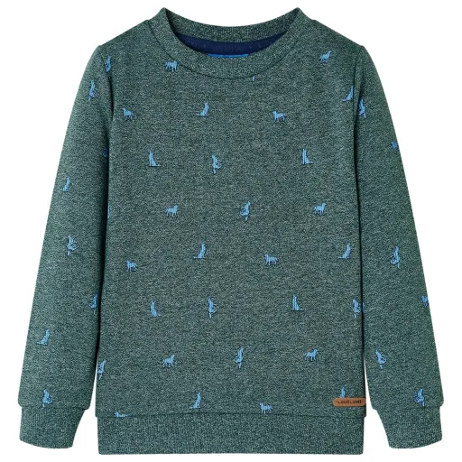 Sweatshirt para Criança Verde-Escuro Mesclado 104