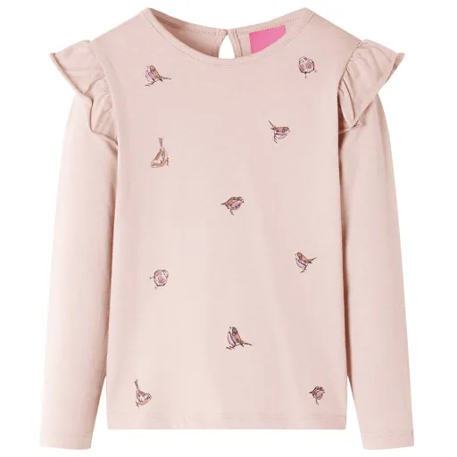 T-Shirt de Manga Comprida para Criança Rosa 116