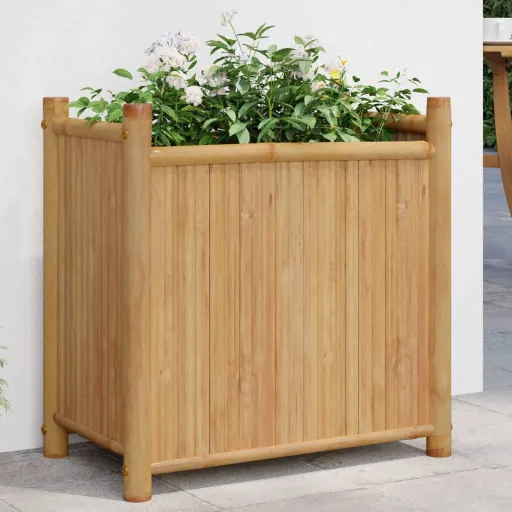 Vaso/Floreira de Jardim 50x30x50 cm Bambu