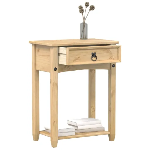 Mesa Consola Corona 55x35x73 cm Madeira de Pinho Maciça