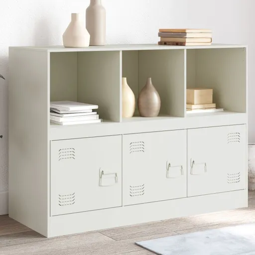 Aparador 99x39x73 cm Aço Branco