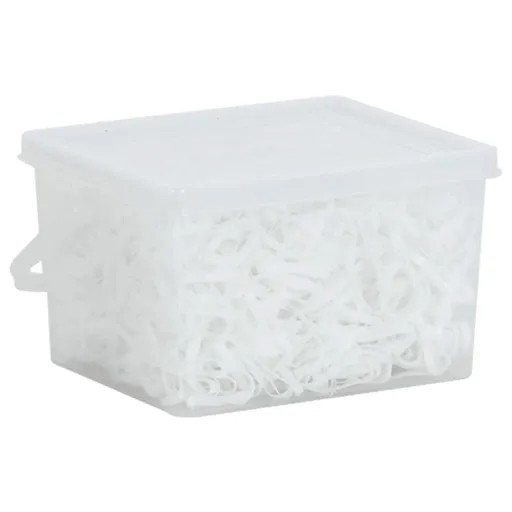 Elásticos para Tranças de Cavalos   Silicone Preto (2500 pcs)