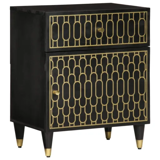 Mesa de Cabeceira 50x33x60 cm Madeira de Mangueira Maciça