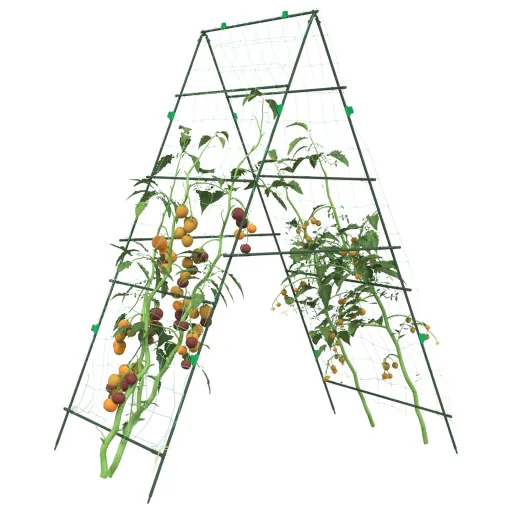 Treliças Jardim p/ Plantas Trepadeiras   Estrutura em A Aço (3 pcs)