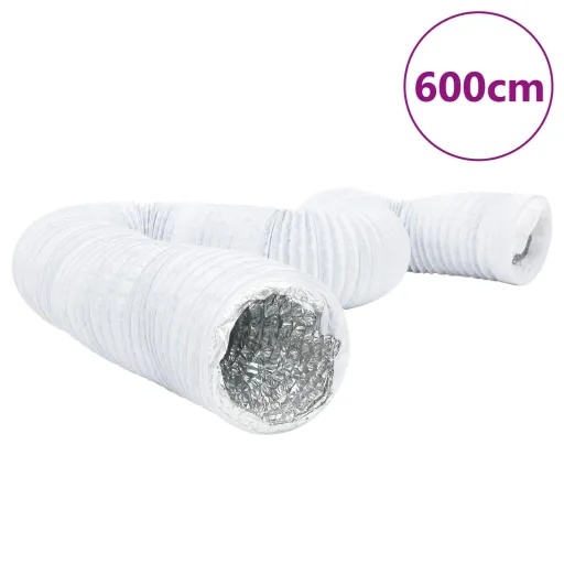 Conduta de Ventilação 6 m Ø10 cm Alumínio e PVC