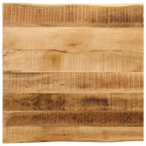 Tampo de Mesa c/ Borda Viva 40x40x2,5cm Mangueira Áspera Maciça