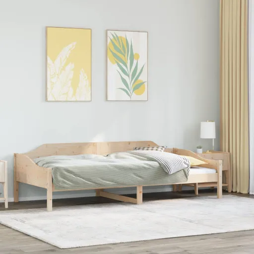 Cama Sem Colchão 90x190 cm Madeira de Pinho Maciça