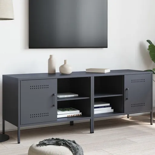 Móveis de TV   68x39x50,5 cm Aço Antracite (2 pcs)