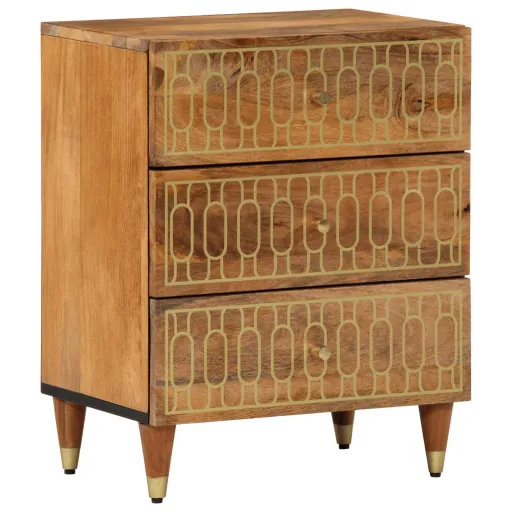Mesa de Cabeceira 50x33x62 cm Madeira de Mangueira Maciça