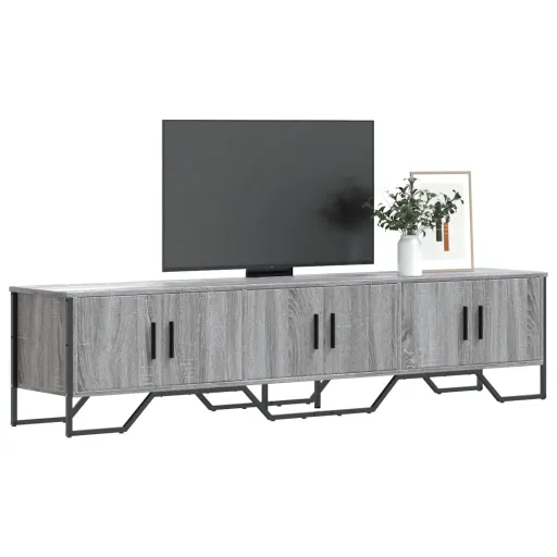 Móvel de TV 180x34x41 cm Derivados de Madeira Cinzento Sonoma
