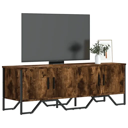 Móvel de TV 122x34x41 cm Derivados de Madeira Carvalho Fumado
