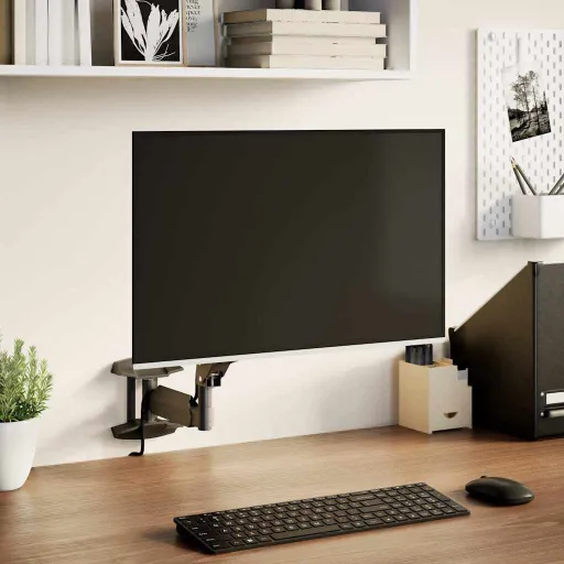 Suporte Parede p/ Monitor Ecrã de 27" Máx. Mola a Gás 10 kg
