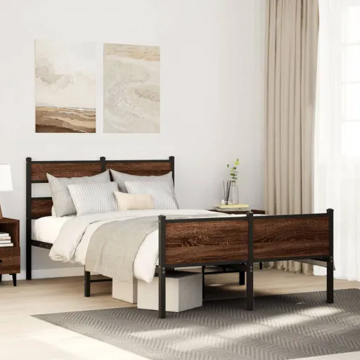Estrutura Cama s/ Colchão Derivados Madeira Carvalho Castanho