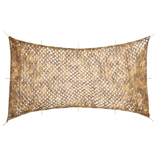 Rede de Camuflagem com Saco de Arrumação 816x520 cm Areia