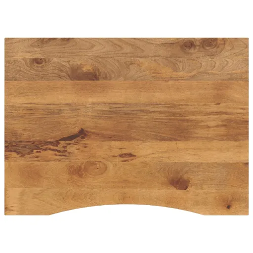 Tampo de Mesa com Curva 110x80x2,5 cm Mangueira Áspera Maciça