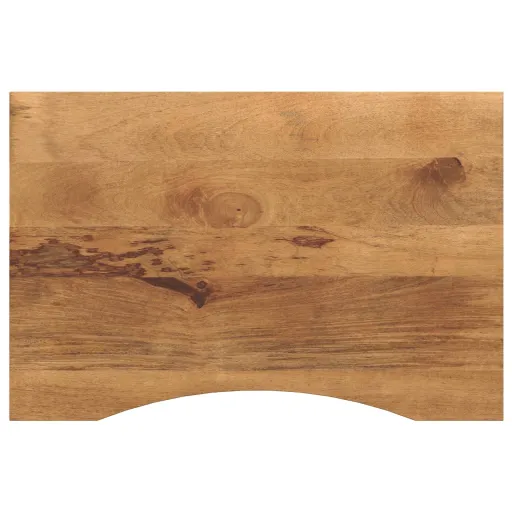 Tampo de Mesa com Curva 100x60x2,5cm Mangueira Áspera Maciça
