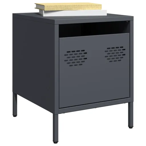 Mesa de Cabeceira 35x39x43,5 cm Aço Antracite