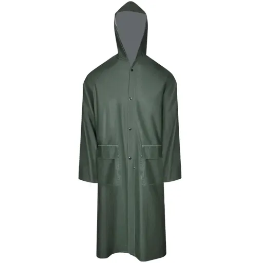 Capa de Chuva Comprida Resistente e Impermeável + Capuz XXL