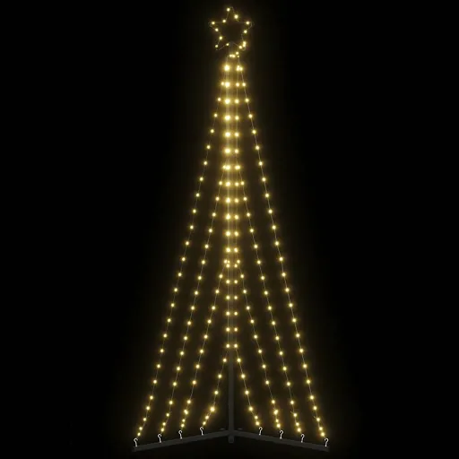 LED Árvore de Natal 339 LEDs Branco Quente 182 cm
