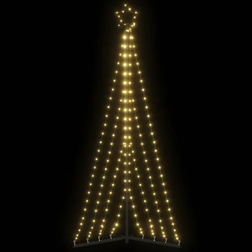 LED Árvore de Natal 339 LEDs Branco Quente 187 cm