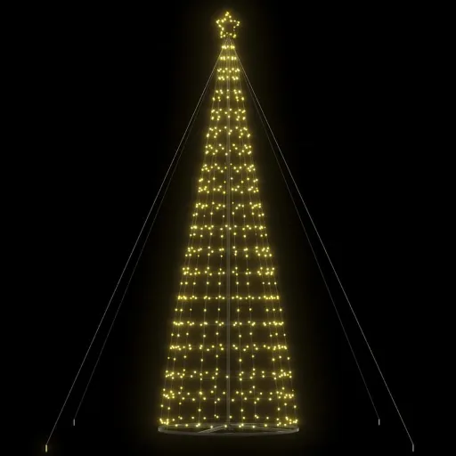 LED Árvore de Natal 1534 LEDs Branco Quente 500 cm