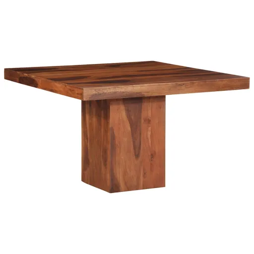 Mesa de Jantar 120x120x77 cm Madeira Maciça de Acácia
