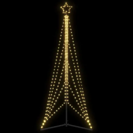 LED Árvore de Natal 525 LEDs Branco Quente 302 cm
