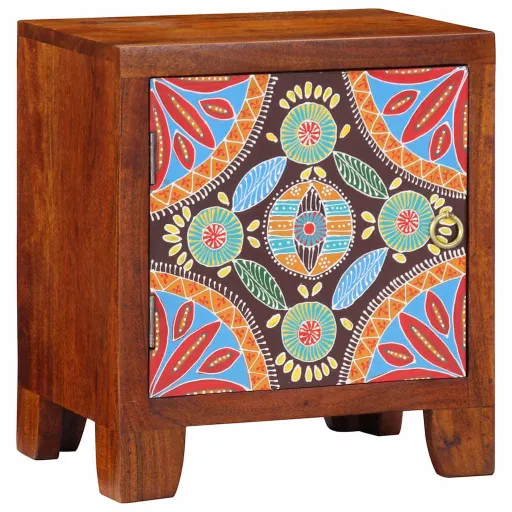 Mesa de Cabeceira 40x30x45 cm Madeira de Acácia Maciça
